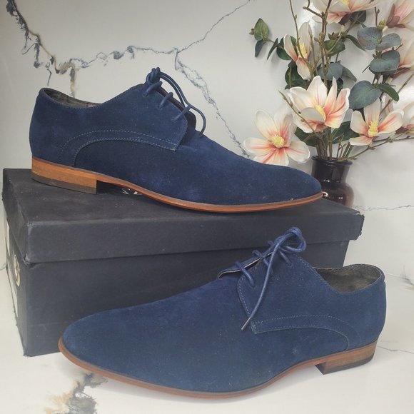 Enzo Feldini Other - Blue Suede Oxfords